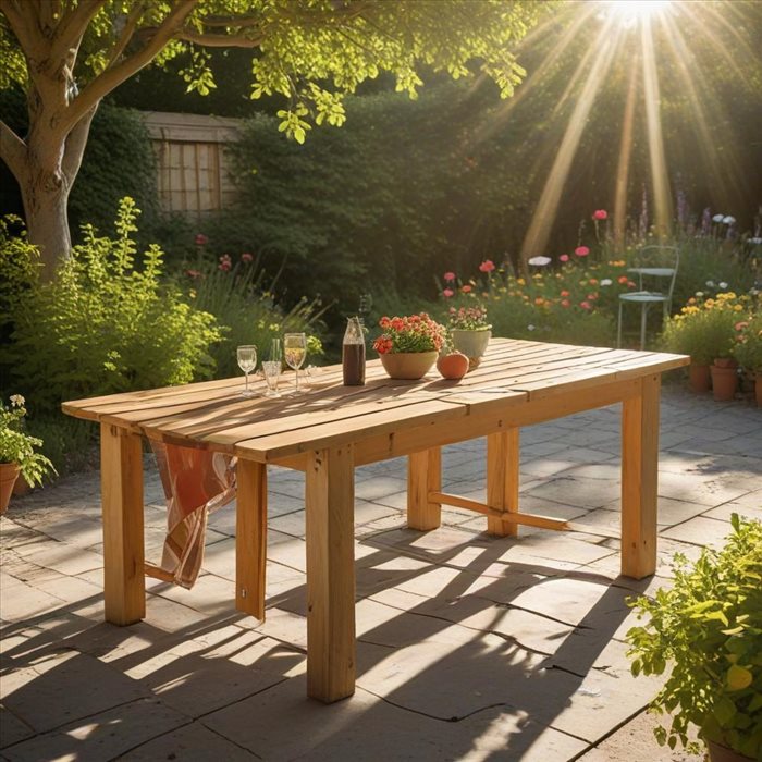 Nettoyage facile de votre table de jardin en quelques étapes