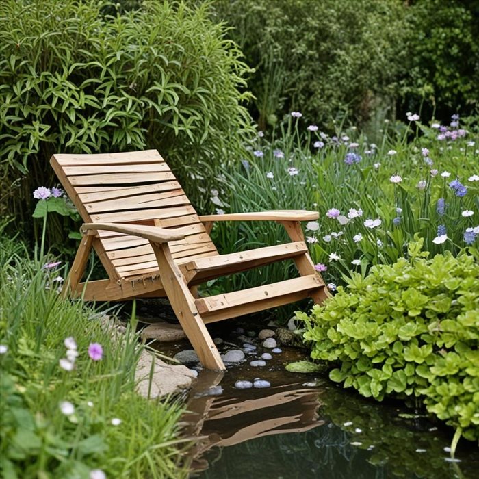 Nettoyage facile d'une chaise de jardin