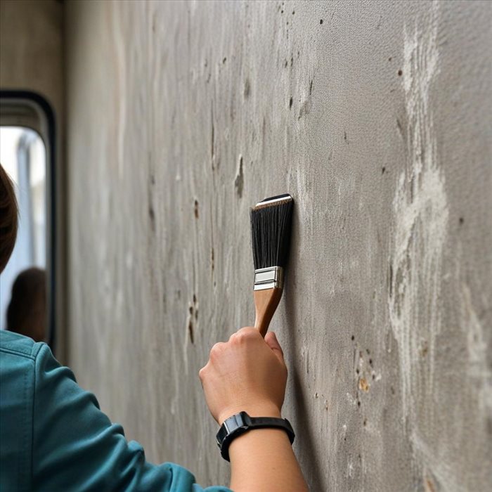 Enlever une Tache d'Huile sur Façade